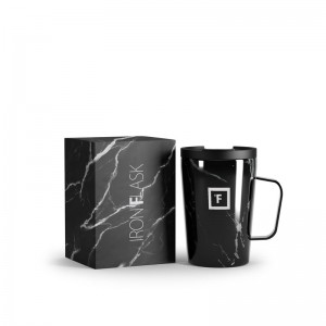Iron Flask 12 Oz Grip Coffee 2.0 Mugs Black | 254TMFRHI