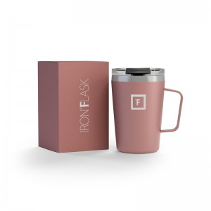 Iron Flask 12 Oz Grip Coffee Mugs Rose Gold | 549KEDIZO