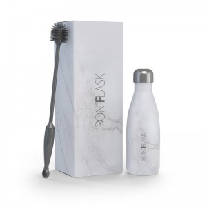 Iron Flask 12 Oz Retro Water Bottle Carrara Marble | 378AXPVMZ