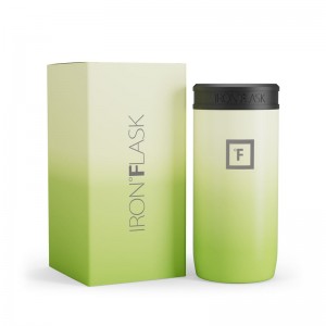 Iron Flask 12 Oz Slim Can Cooler Light Green | 736XLDOBP