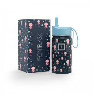 Iron Flask 14 Oz Kids Water Bottle Inkredible Octopus | 730XPVRMW