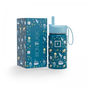 Iron Flask 14 Oz Kids Water Bottle Ocean Amigos | 082HBUQCA