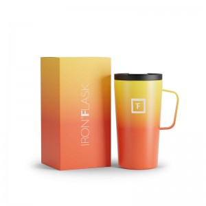 Iron Flask 16 Oz Grip Coffee 2.0 Mugs Fire | 847HXAZWJ