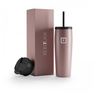 Iron Flask 24 Oz Nomad Tumbler Rose Gold | 371QBUXWO