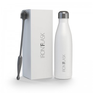 Iron Flask 25 Oz Retro Water Bottle White | 531RMPSCX