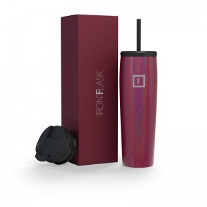 Iron Flask 28 Oz Nomad Tumbler Burgundy | 690WLGMOS