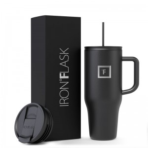 Iron Flask a32 Oz Co Pilot Tumbler Black | 349UZMBYR