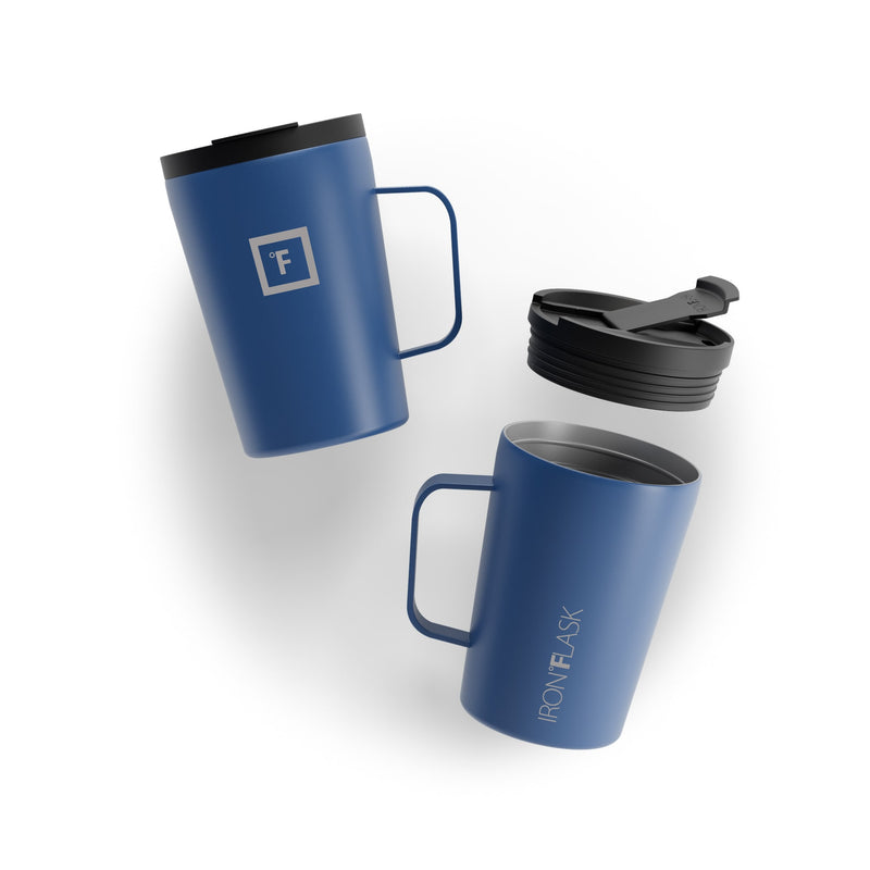 Iron Flask 12 Oz Grip Coffee 2.0 Mugs Blue | 350CVQFPY