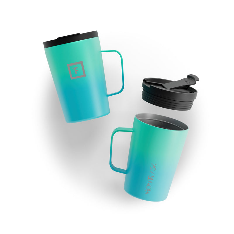 Iron Flask 12 Oz Grip Coffee 2.0 Mugs Blue | 178ESUAHO
