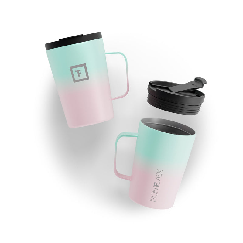 Iron Flask 12 Oz Grip Coffee 2.0 Mugs Bubble Gum | 670PVBMLY