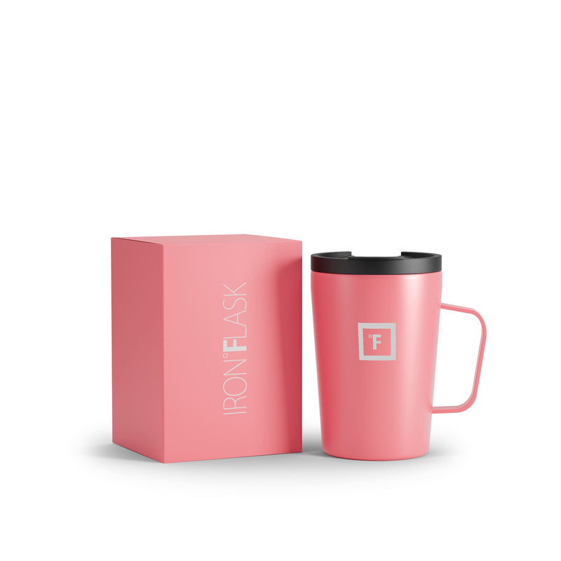 Iron Flask 12 Oz Grip Coffee 2.0 Mugs Coral | 728TKJHPD