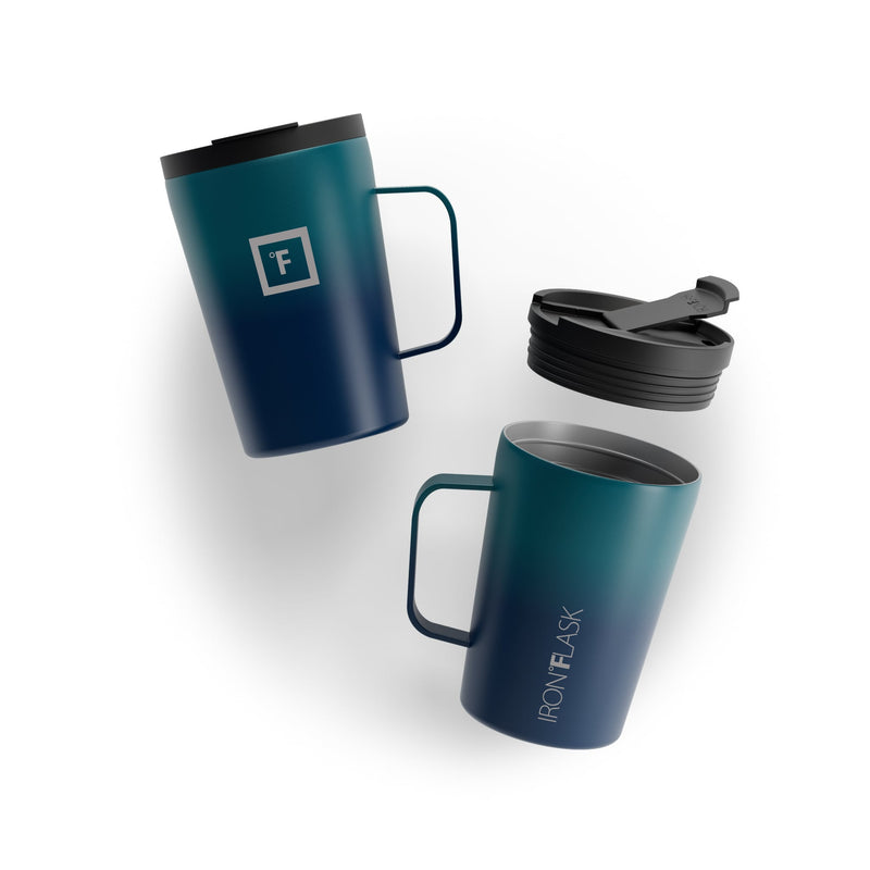 Iron Flask 12 Oz Grip Coffee 2.0 Mugs Dark Night | 905TQFOBK