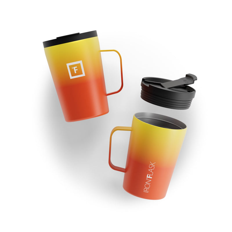 Iron Flask 12 Oz Grip Coffee 2.0 Mugs Fire | 695KSQXGE