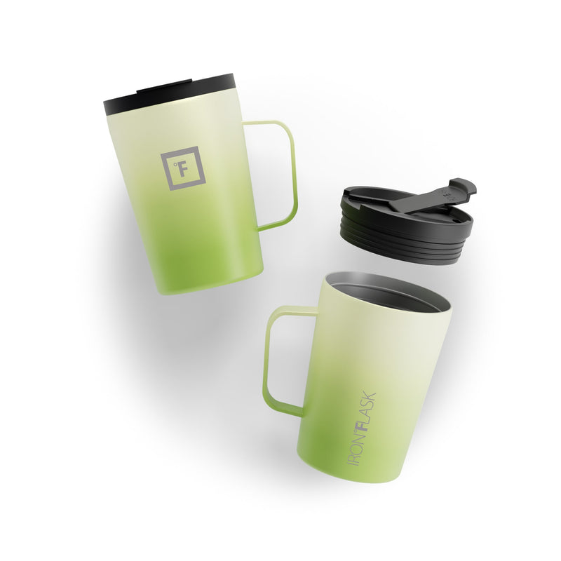 Iron Flask 12 Oz Grip Coffee 2.0 Mugs Light Green | 049KDVFIU