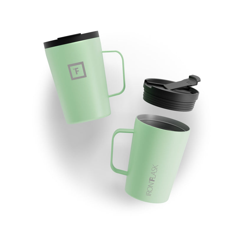 Iron Flask 12 Oz Grip Coffee 2.0 Mugs Mint | 360ECLSRY