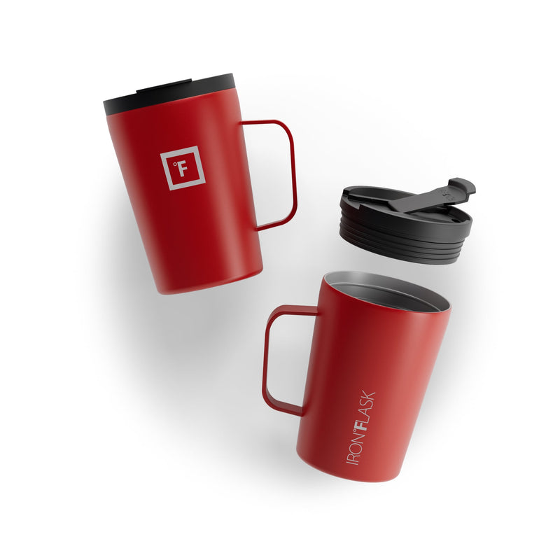 Iron Flask 12 Oz Grip Coffee 2.0 Mugs Red | 426PLNUSY