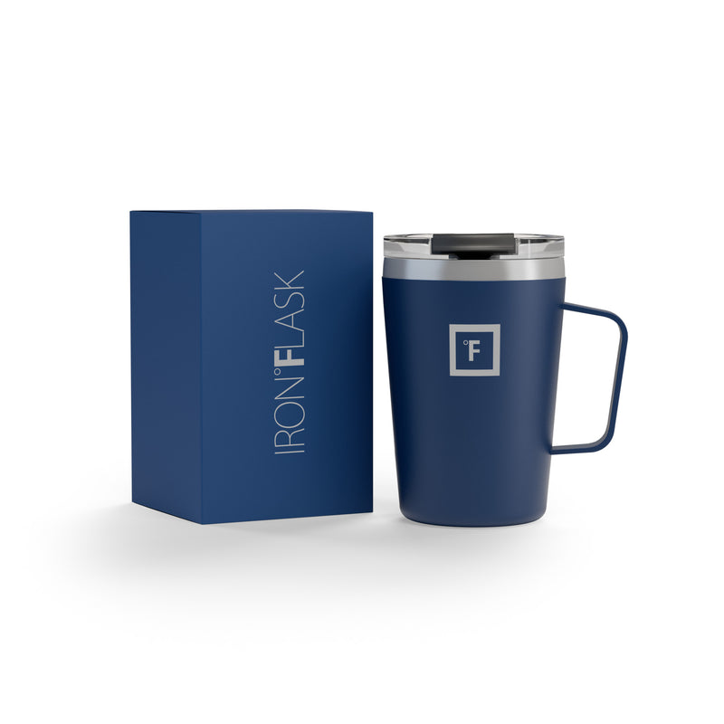 Iron Flask 12 Oz Grip Coffee Mugs Blue | 120GNMLTJ