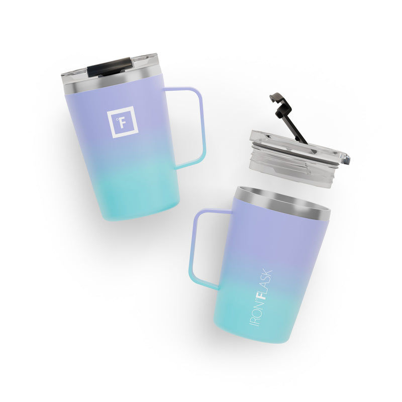Iron Flask 12 Oz Grip Coffee Mugs Cotton Candy | 904DUPJMA