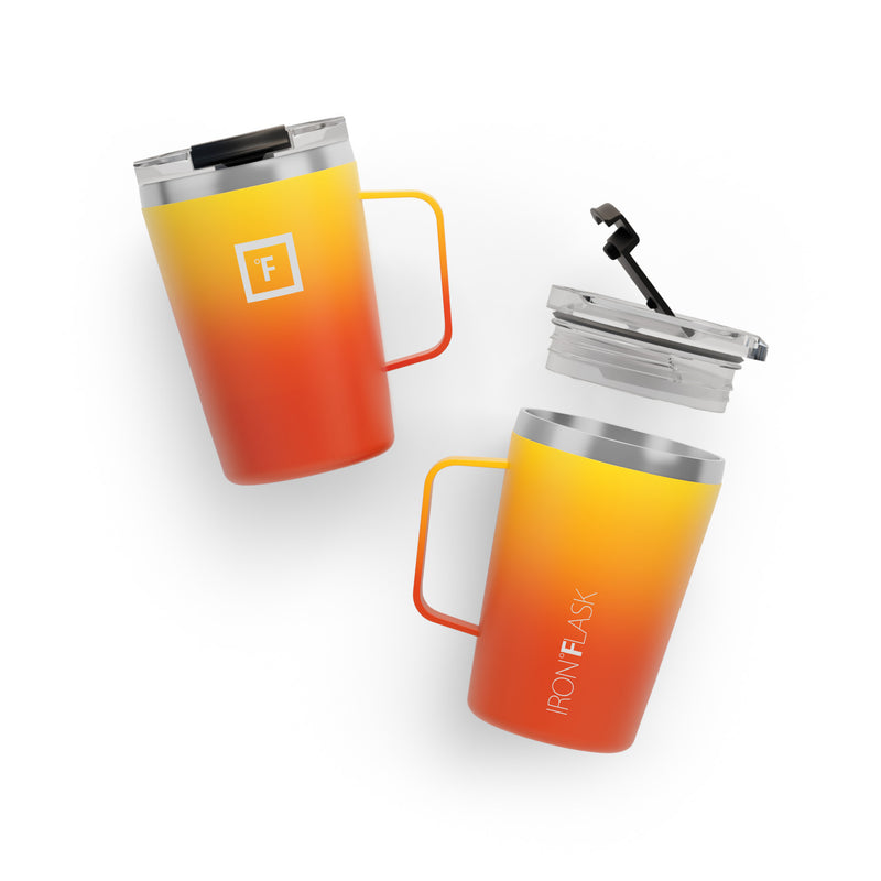 Iron Flask 12 Oz Grip Coffee Mugs Fire | 094FODQTW