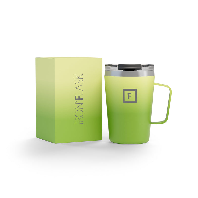 Iron Flask 12 Oz Grip Coffee Mugs Light Green | 936CYNAIR