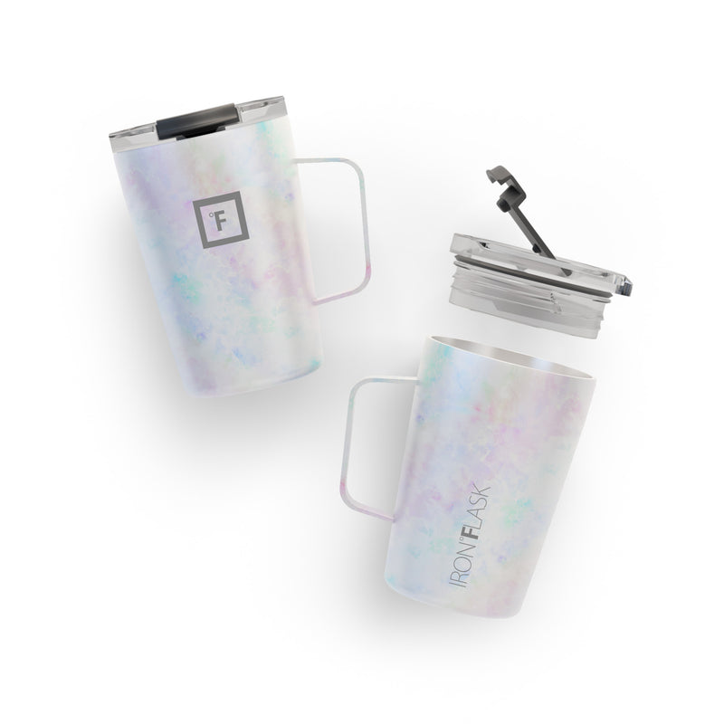 Iron Flask 12 Oz Grip Coffee Mugs Pearl | 490LZSJKV