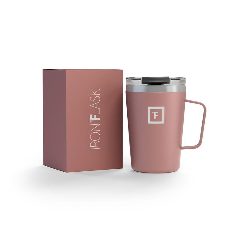 Iron Flask 12 Oz Grip Coffee Mugs Rose Gold | 549KEDIZO