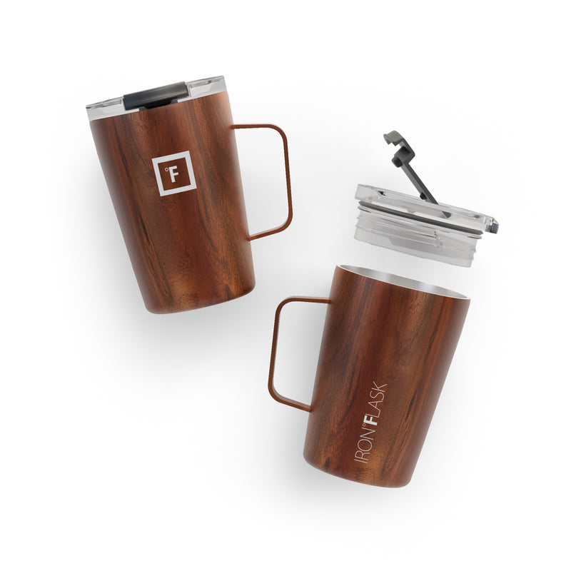 Iron Flask 12 Oz Grip Coffee Mugs Timber | 291JFIVWO