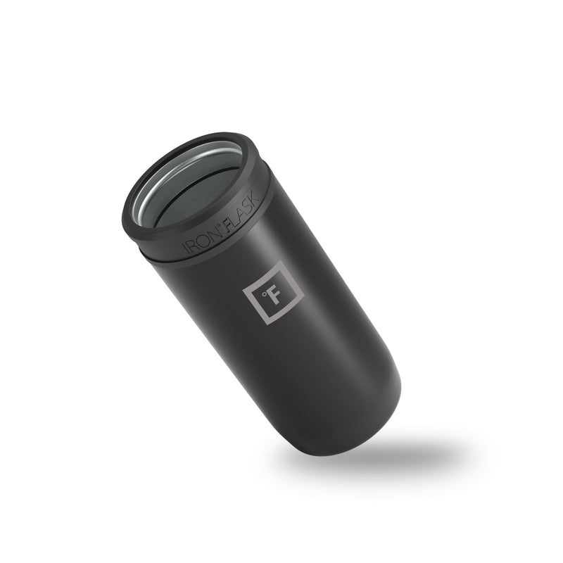 Iron Flask 12 Oz Slim Can Cooler Black | 427ROXCNH