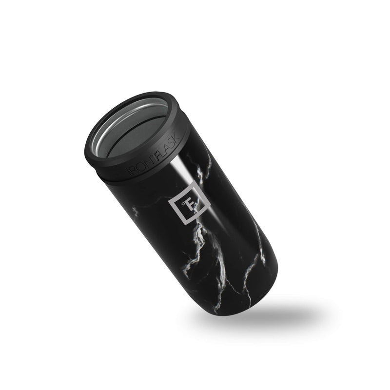 Iron Flask 12 Oz Slim Can Cooler Black | 506FYGNLA
