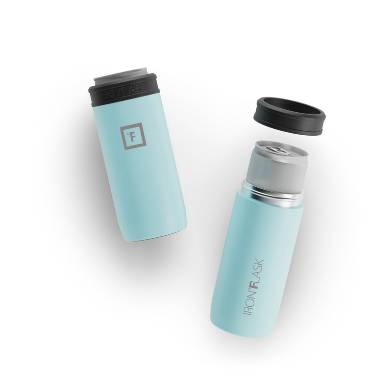 Iron Flask 12 Oz Slim Can Cooler Blue | 021LKQIYM