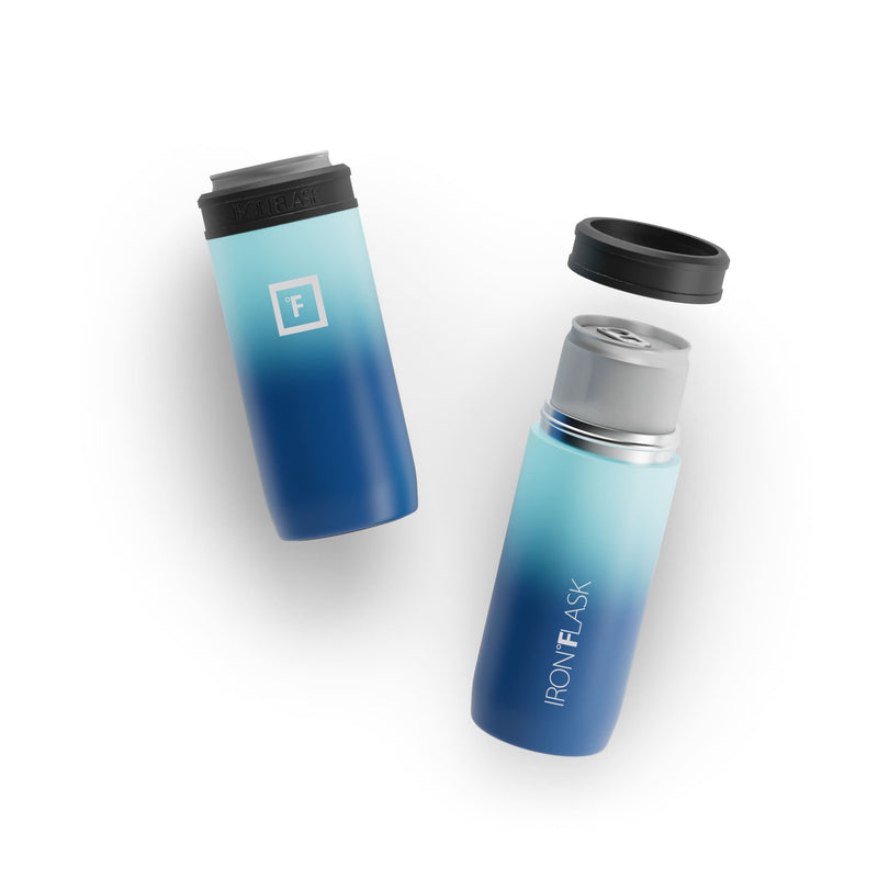 Iron Flask 12 Oz Slim Can Cooler Blue | 127MLSRKG