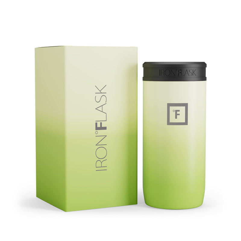 Iron Flask 12 Oz Slim Can Cooler Light Green | 736XLDOBP