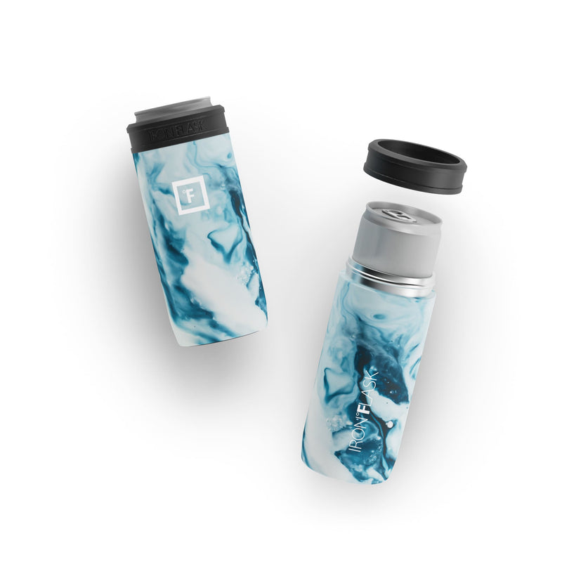 Iron Flask 12 Oz Slim Can Cooler Ocean | 507WFSDOP