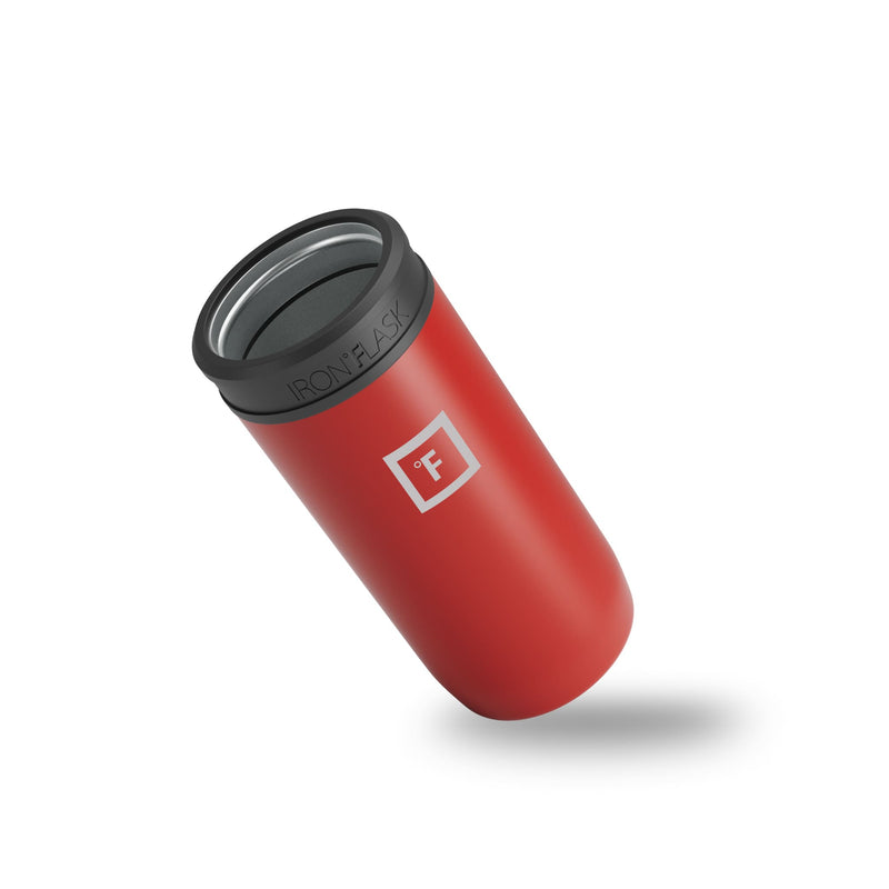 Iron Flask 12 Oz Slim Can Cooler Red | 129GKVUTW
