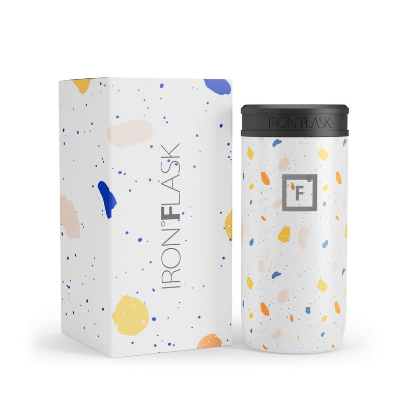 Iron Flask 12 Oz Slim Can Cooler Terrazzo | 532QZDRSG