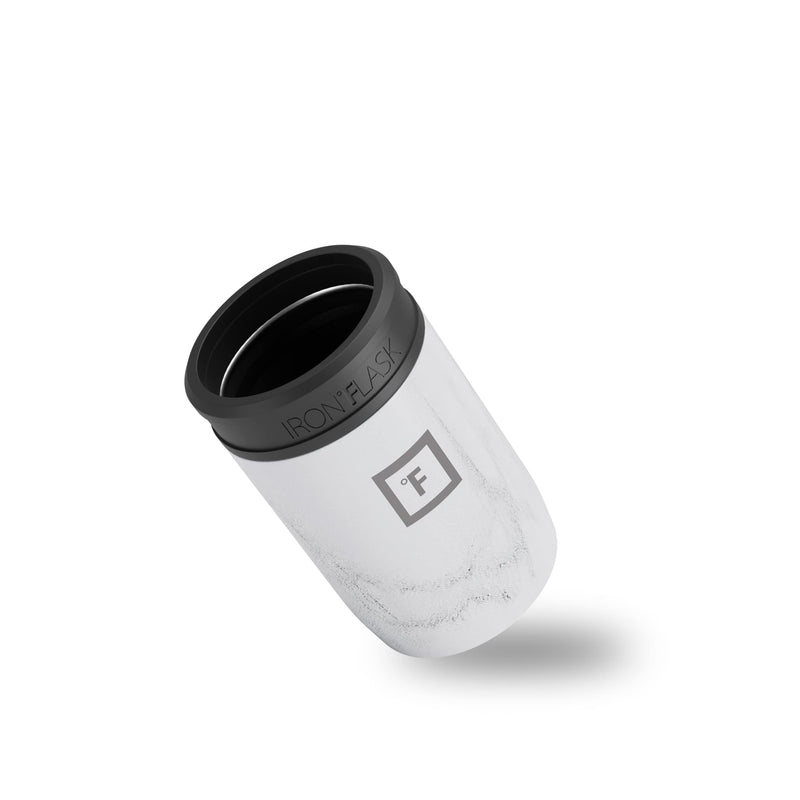 Iron Flask 12 Oz Standard Can Cooler Carrara Marble | 367FNPKDW