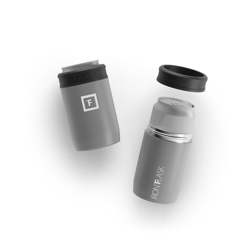 Iron Flask 12 Oz Standard Can Cooler Deep Grey | 461TNQPRG