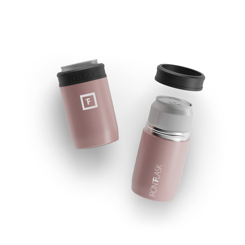 Iron Flask 12 Oz Standard Can Cooler Rose Gold | 063LGJKTQ