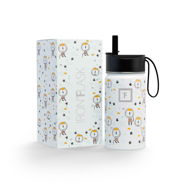 Iron Flask 14 Oz Kids Water Bottle King Leo | 871JRKBAP