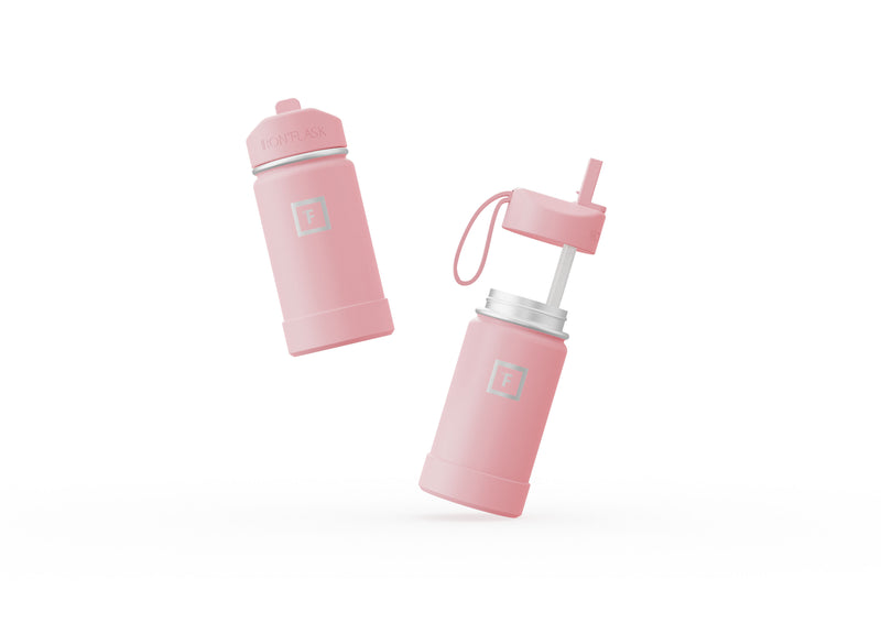 Iron Flask 14 Oz Kids Water Bottle Rose | 856DHGPOA