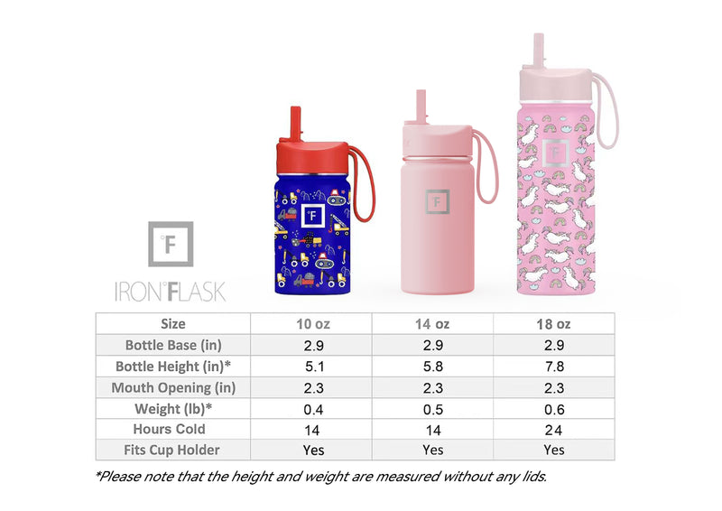 Iron Flask 14 Oz Kids Water Bottle Rose | 856DHGPOA