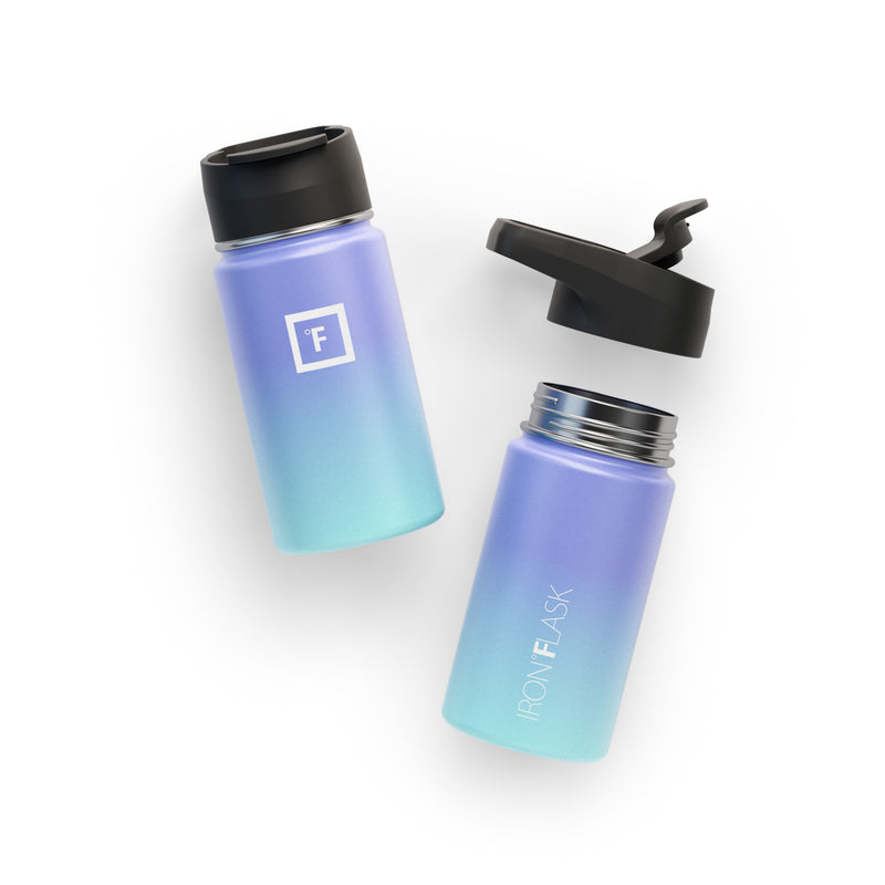 Iron Flask 14 Oz with Spout Lid Wide Mouth Bottle Cotton Candy | 406SLTGBF