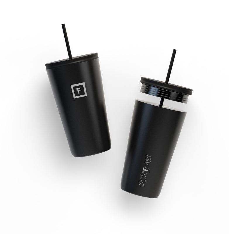 Iron Flask 16 Oz Classic 2.0 Tumbler Black | 862LZESID