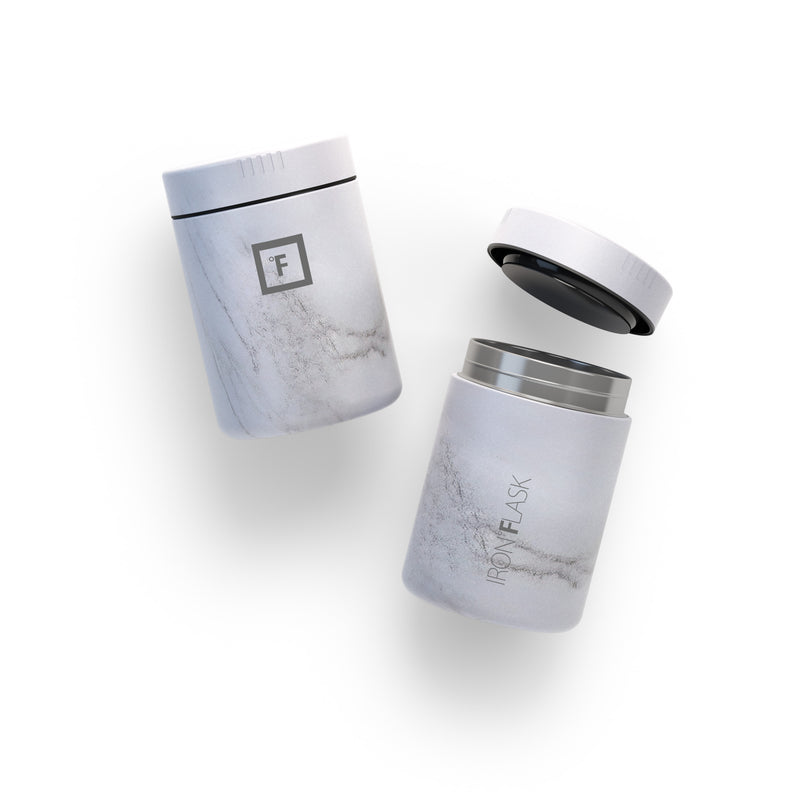 Iron Flask 16 Oz Food Jar Carrara Marble | 043IBQDWN
