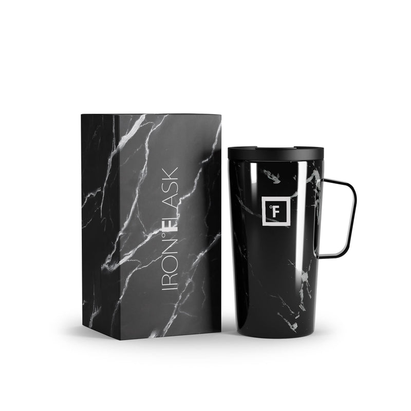 Iron Flask 16 Oz Grip Coffee 2.0 Mugs Black | 018AQYXUB