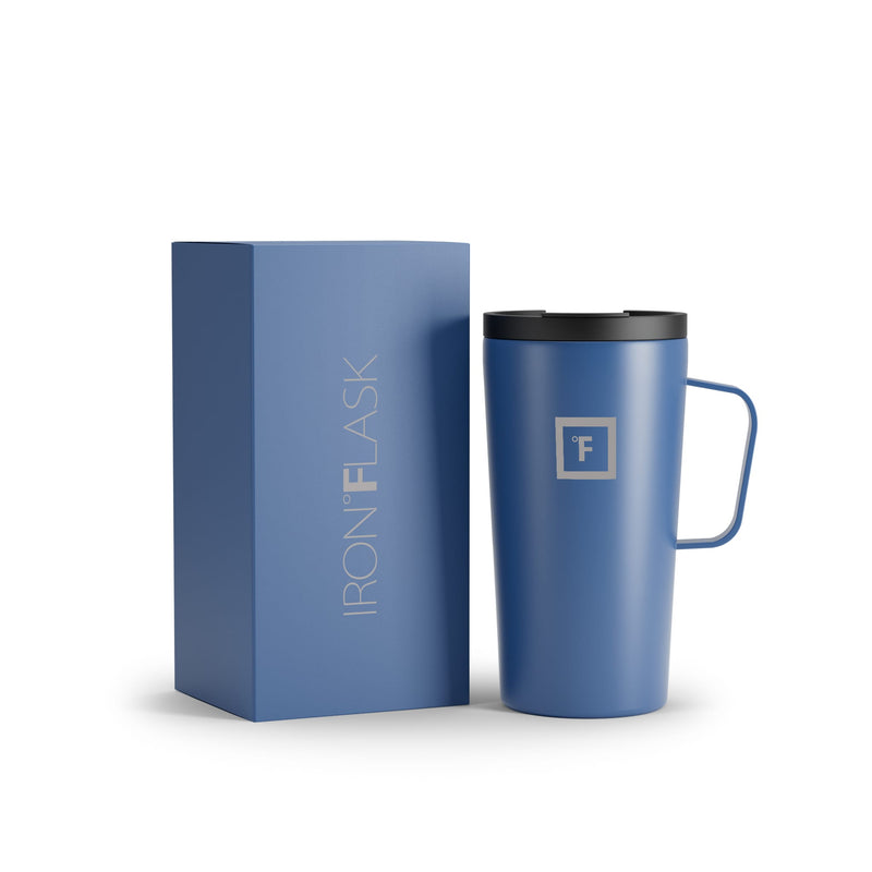 Iron Flask 16 Oz Grip Coffee 2.0 Mugs Blue | 249UZNVJH