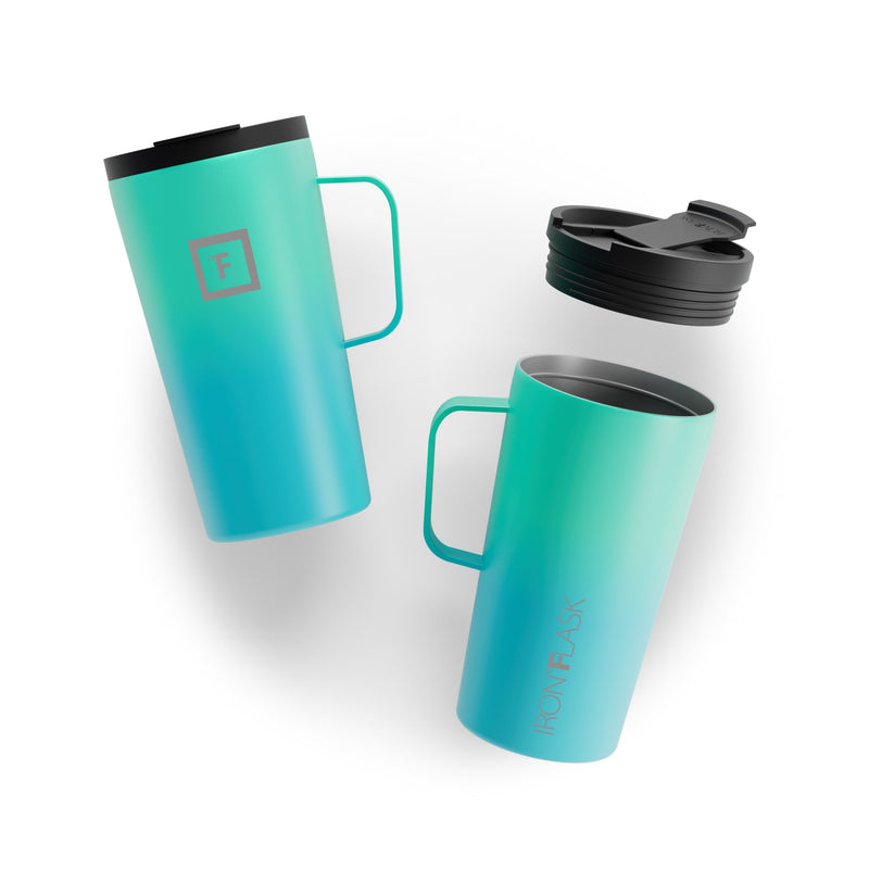 Iron Flask 16 Oz Grip Coffee 2.0 Mugs Blue | 310XGIOCW