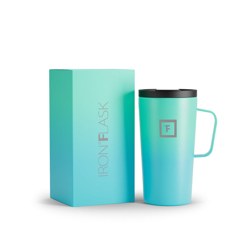 Iron Flask 16 Oz Grip Coffee 2.0 Mugs Blue | 310XGIOCW