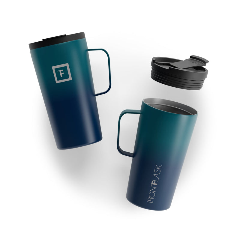 Iron Flask 16 Oz Grip Coffee 2.0 Mugs Dark Night | 463IRFMEG