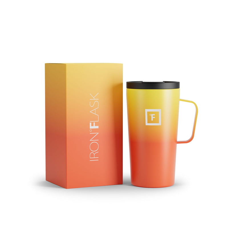 Iron Flask 16 Oz Grip Coffee 2.0 Mugs Fire | 847HXAZWJ